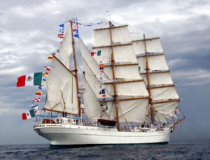 Buque Escuela Cuauhtémoc. Foto: Especial