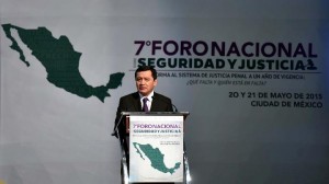 Osorio Chong clausura Foro Nacional de Seguridad y Justicia. Foto: Segob