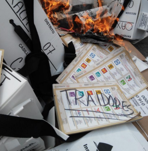 CNTE tomó instalaciones electorales. Foto: Especial