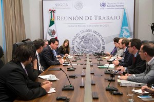 Reunión entre Segob y ONU. Foto: Segob