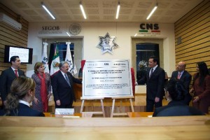 Presentación de la Unidad de Seguridad Procesal. Foto: Segob
