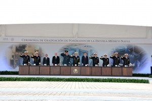 Ceremonia de Graduación en la Escuela Médico Naval. Foto: Semar